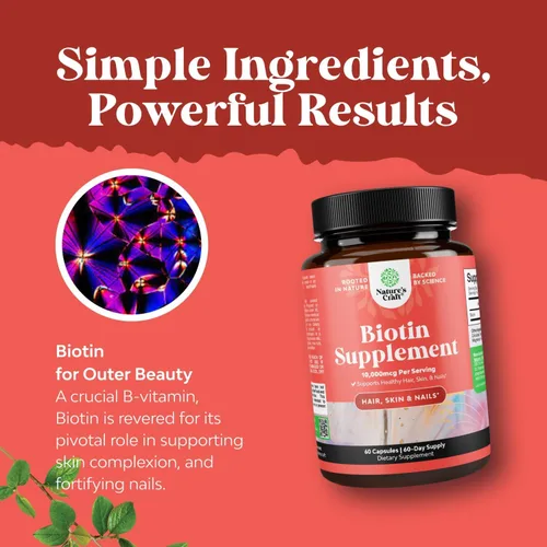 Vista 7 de Paquete de suplemento de menopausia a base de hierbas para mujeres y píldoras de biotina pura de 10000 mcg para mujeres y hombres, perfecto