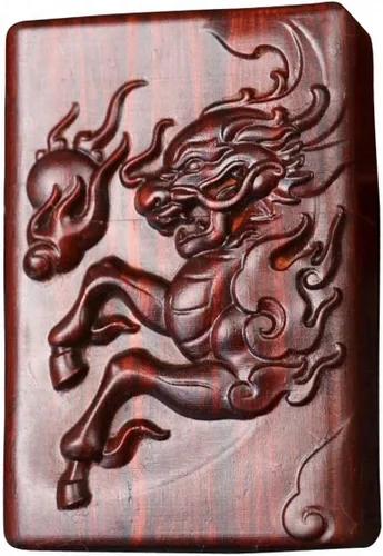 Vista 20 de Carcasa exterior de palisandro Huanghuali natural tallado para módulo Zippo (1000 brazos Avalokiteshvara de la diosa 3#)