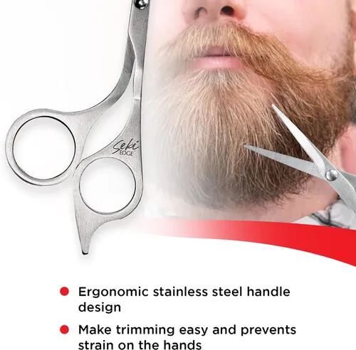 Vista 4 de Seki Edge Tijera de aseo para barba y bigote SS-910