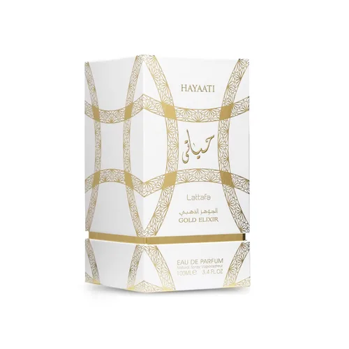 Vista 3 de Lattafa Hayaati Gold Elixir Eau De Parfum Spray para Unisex, 3.4 onzas