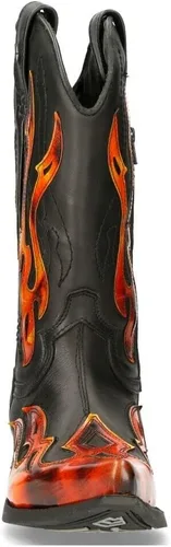 Vista 5 de New Rock 7921 Flame Western - Botas vaqueras para hombre