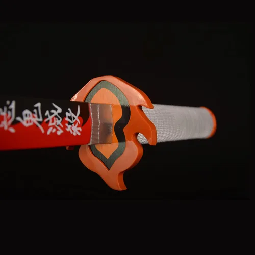 Vista 4 de Espadas de cosplay Agatsuma Zenitsu Samurai, espada Katana, espada de juguete de plástico para juego de disfraces, Halloween, cosplay, regalo, 4030