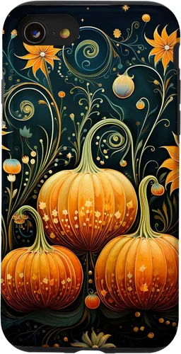 Vista 18 de Pumpkins - Carcasa para iPhone 17, diseño floral de otoño