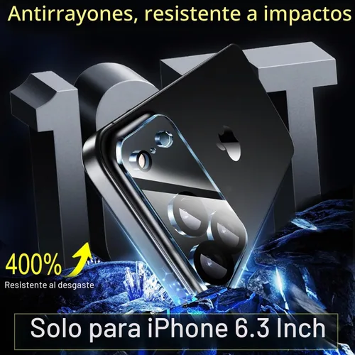 Vista 2 de Ferilinso Paquete de 6 Protectores de Lente de Cámara para Accesorios de iPhone 17 Pro, Compatible con Fundas de Teléfono, Cubierta de Vidrio