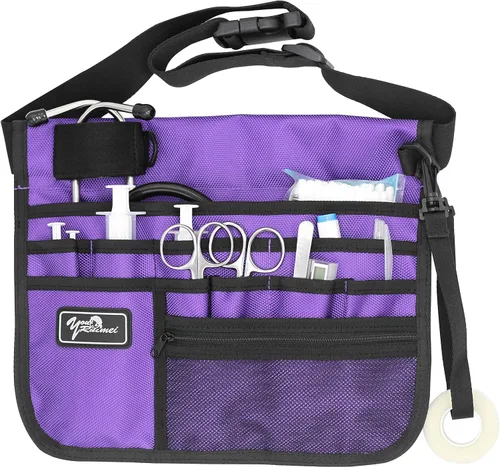 Vista 15 de Cinturón organizador médico, riñonera para enfermera, riñonera para enfermeras para el trabajo, kit práctico para la cintura para enfermeras