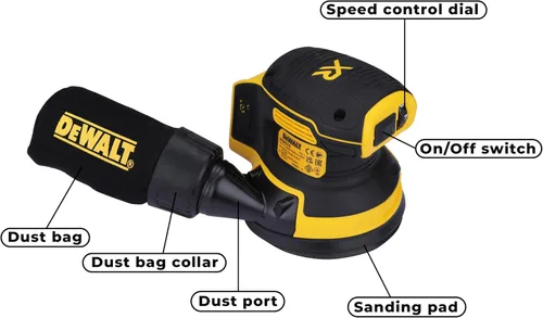 Vista 2 de Dewalt Lijadora inalámbrica DCW210N-XJ 18V XR BL