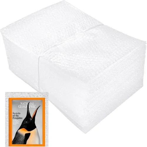 Vista 10 de Bolsas de burbujas de 5 x 8 pulgadas, 25 bolsas de burbujas de doble pared a prueba de golpes, bolsas de burbujas transparentes para embalaje