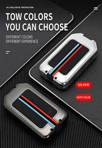Vista 8 de KUNIO Funda protectora para llavero de automóvil XC40 XC60 S90 XC90 V90 T5 T6 T8, llavero de aleación de zinc y gel de sílice, 4 botones