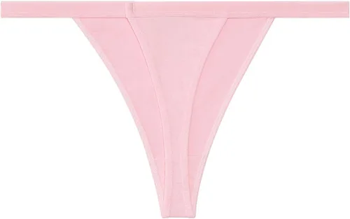 Vista 3 de Nabtos Ropa Interior Sexy para Mujer de Algodón Bragas Tangas con Cordón Espalda en T Lencería (Paquete de 6)