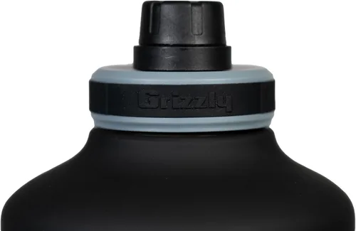 Vista 5 de Grizzly Juggy - Botella de agua de 64 onzas, mango resistente, opaco Blackout