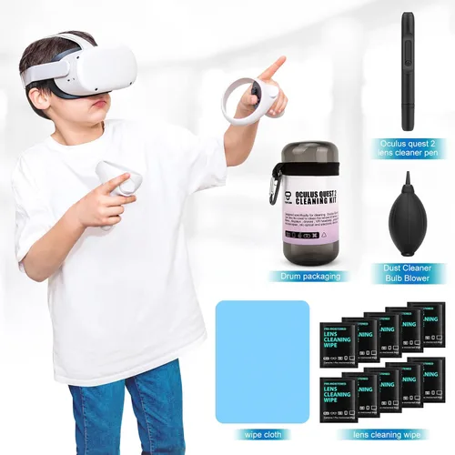 Vista 6 de Oculus Quest 2 Lens Cleaning Kit Gift ,For Cleaning Quest 2 LensQuest 2 HeadsetQuest 2 CaseAnd Other Oculus Quest 2 Accessories.Suitable For