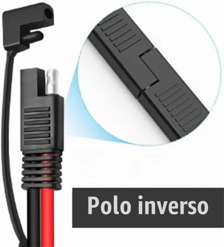 Vista 4 de Cable de conector automotriz de alimentación SAE CC de 10 AWG, divisor en Y, cable de extensión SAE 1 a 2, apto para conexión y transferencia