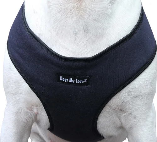 Vista 6 de Dogs My Love Arnés de chaleco suave para perros y cachorros, 6 tamaños azul (XS (cuello máx.: 9 pulgadas; contorno del pecho: 10 a 15 pulgadas)