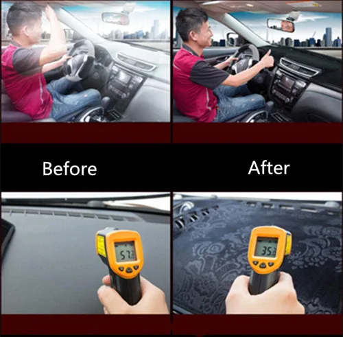 Vista 7 de LEFEDA for Nissan X-Trail XTrail Rogue T32 2014-2020, Auto Dashboard Cover Mat Pad Dashmat Dash Sun Shade Carpet Car Accessories