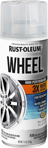 Vista 5 de Rust-Oleum 368076 Pintura en aerosol para ruedas de alto rendimiento, 11 onzas, negro brillante Brillo negro