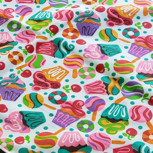 Vista 7 de Zen Creative Designs The Yard - Tela estampada de la colección de frutas de polialgodón, 58 pulgadas de ancho, tela con estampado de frutas Manzanas
