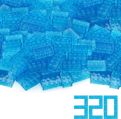 Vista 19 de 100 piezas 2 x 4 Ladrillos Piezas Negras Partes Clásico Juego Creativo Bloques de Construcción Juego de Partes Accesorios de Juguete Compatibles
