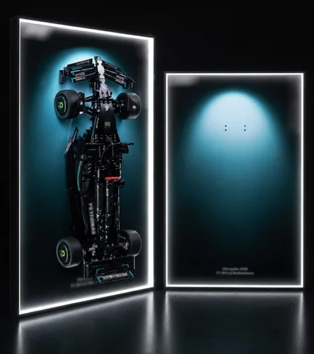 Vista 9 de Pantalla de pared con luz LED para Lego Technic 42228 McLaren MCL39 B