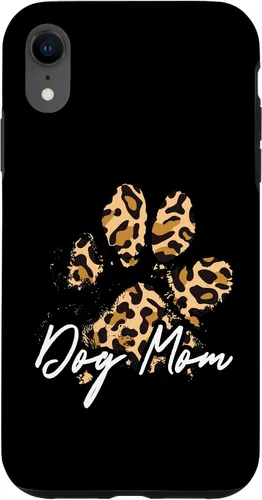 Vista 25 de Dog Mom Gift Leopard Paw Print Fur Mama Case para iPhone 17