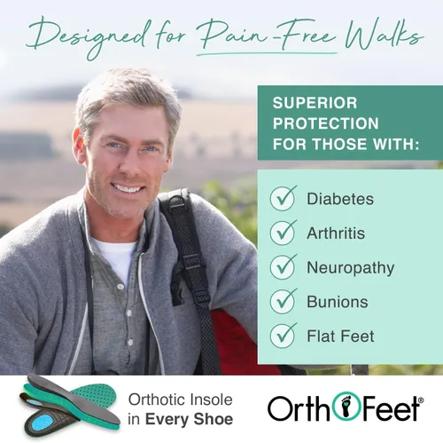 Vista 4 de Orthofeet Zapatos casuales ortopédicos elásticos Bismarck para hombre