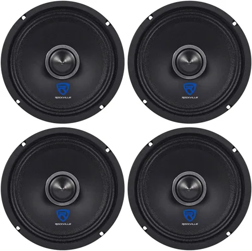 Vista 17 de Rockville RXM64 6.5 "150w 4 ohmios controlador de bajos medios altavoz de audio para coche de rango medio