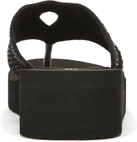 Vista 6 de BZees Sandalias Rio para mujer, Brillante negro