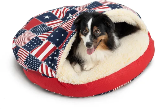 Vista 9 de Snoozer Cama de lujo de microsuede acogedora estilo cueva para mascotas, pequeña, antracita
