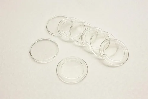 Vista 3 de (50) ajuste directo modelo A21 Air-Tite cápsulas de monedas para nosotros Nickels y otros 21 mm. Diámetro monedas