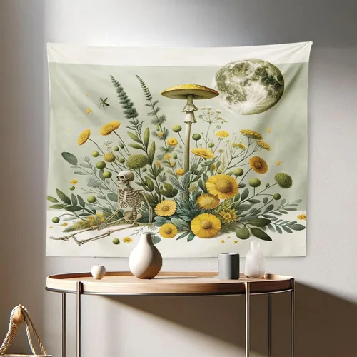 Vista 146 de Ambesonne Tapiz de arte afro, hombre negro fuerte con una corona de trazos impresión de pintura moderna, decoración de tela para colgar en la pared