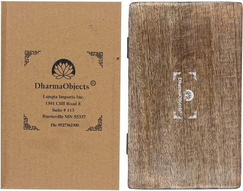 Vista 8 de DharmaObjects Caja de almacenamiento de madera tallada a mano (árbol de la vida celta, mediano)