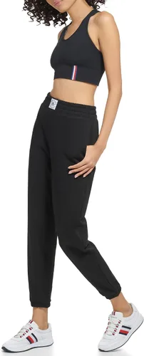 Vista 4 de Tommy Hilfiger Pantalones deportivos elásticos de fácil ajuste para mujer