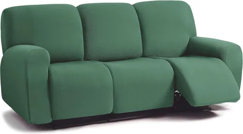 Vista 15 de ULTICOR - Juego de 8 fundas para sofá reclinable de jacquard, fundas elásticas para sofá reclinable para 3 cojines, fundas gruesas, suaves y Gris