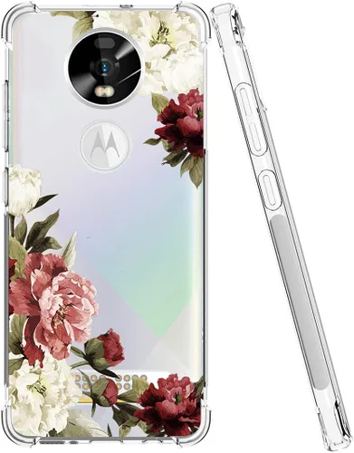 Vista 2 de Funda para Moto Z4/Moto Z4 Play, TPU transparente a prueba de golpes, funda protectora transparente suave y ligera para Motorola Moto Z4 Blossom