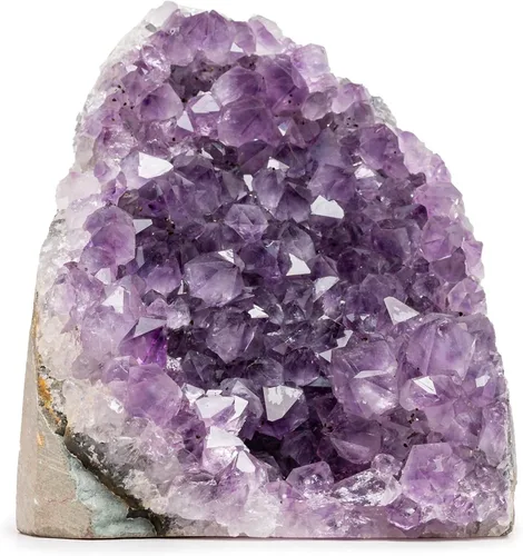 Vista 13 de Geoda de cristal de amatista de 0.5 a 1 libra de Uruguay – 2.5" a 4" de altura, piedra natural de racimo de amatista grande – cristales y piedras