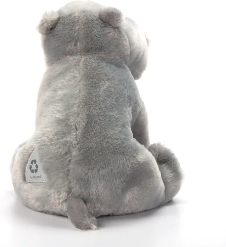 Vista 4 de Juguete de peluche de hipopótamo The Petting Zoo, regalos para niños, animales salvajes del zoológico, juguete de peluche de hipopótamo 12 pulgadas
