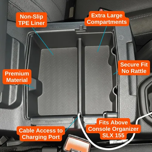 Vista 5 de Vehicle OCD - Divisor de consola central y organizador de bandejas para Jeep Wrangler JL/JLU (2018-2020) (2021-2022 See Fitment) Gladiator JT Truck