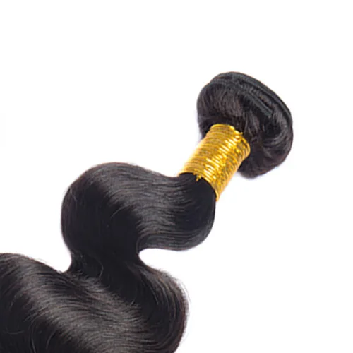 Vista 4 de #1B - Extensiones de cabello humano ondulado negro natural, 30, 32, 34 pulgadas, extensiones de cabello humano virgen brasileño sin procesar