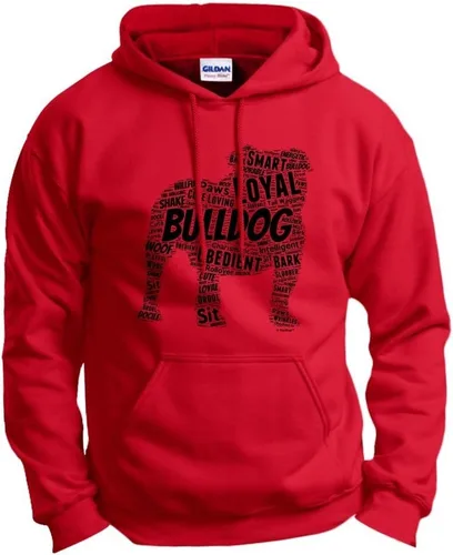 Vista 8 de ThisWear Sudadera con capucha con capucha de Bulldog Inglés Word Art Dog Puppy Owner Gift Hoodie