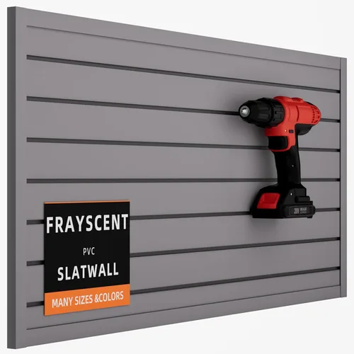 Vista 13 de Panel Slatwall para Garaje - Sistemas de Almacenamiento de Pared Ranurada con 26 Accesorios Slatwall, Paneles de Pared Ranurada de PVC Negro