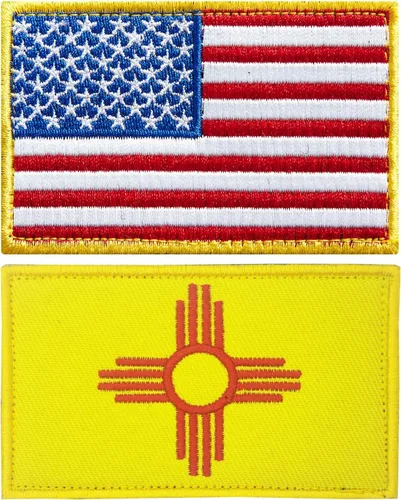 Vista 13 de stidsds Paquete de 2 parches bordados con la bandera de Estados Unidos de Alabama Alabama, bandera de Estados Unidos, bandera de Estados Unidos