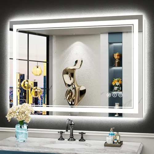 Vista 61 de 24x32 LED Bathroom Mirror, Backlit & Front Lit Lighted Mirror Retroiluminado+luz frontal