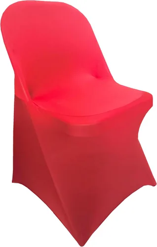 Vista 14 de Funda plegable de elastano para sillas, protectores elásticos para sillas para eventos de bodas y fiestas (1, blanco)