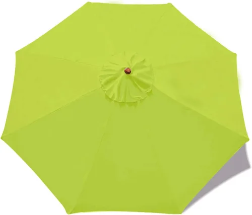Vista 25 de ABCCANOPY Sombrilla para Exteriores de 7.5 pies, Repuesto de Cubierta Superior Compatible con 6 Varillas (Azul)