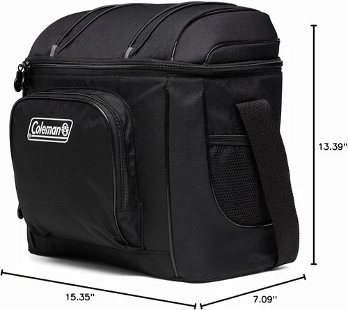 Vista 6 de Coleman Chiller Insulated Soft Cooler, Leakproof 9/16/30 Can Cooler with 12+ Hour Ice Retention, Made with Recycled Materials, Great for Lunch