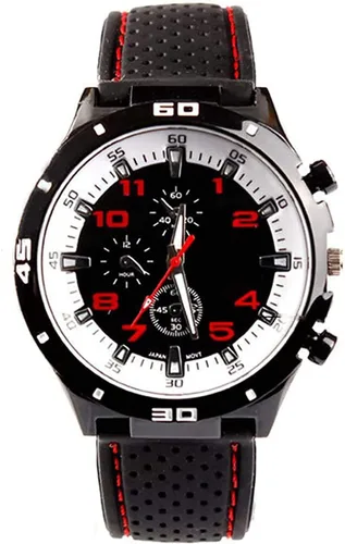 Vista 13 de GT Racer - Reloj deportivo para hombre, piloto militar, estilo aviador, estilo militar, correa de silicona negra, relojes deportivos para hombre