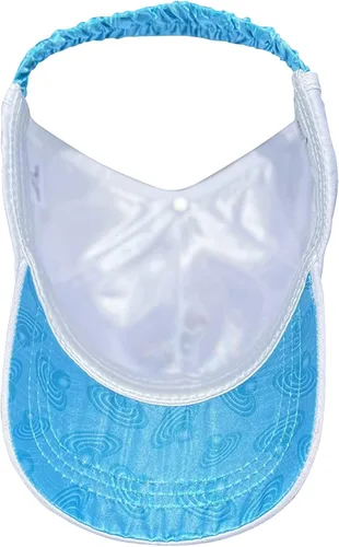 Vista 5 de CurlCap Gorra sin parte trasera para cabello natural, gorra de béisbol forrada de satén para mujer