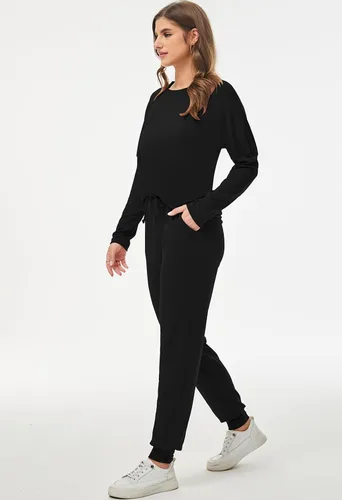 Vista 5 de Fixmatti - Conjunto deportivo de 2piezas para mujer de estilo informal, pantalón largo