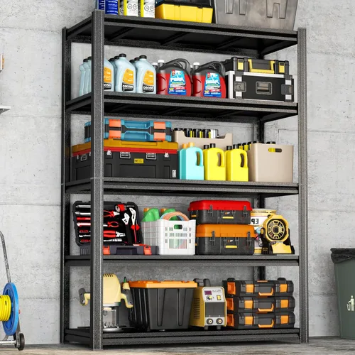 Vista 9 de Garage Shelving Heavy Duty Storage Shelves 3000LBS 6-Tier Adjustable Metal Shelving Units Garage Storage Shelves for Warehouse, Industrial