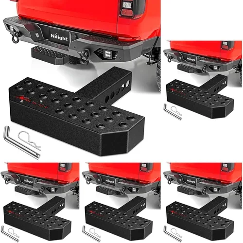 Vista 23 de Nilight Escalón de Enganche con Receptor de Enganche de 2" Protector de Parachoques Trasero de 11.9 Pulgadas con Clip de Pasador de Enganche de 5/8