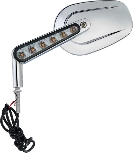 Vista 7 de Espejos retrovisores LED intermitentes aptos para Harley Davidson VROD V-Rod VRSCF cromo